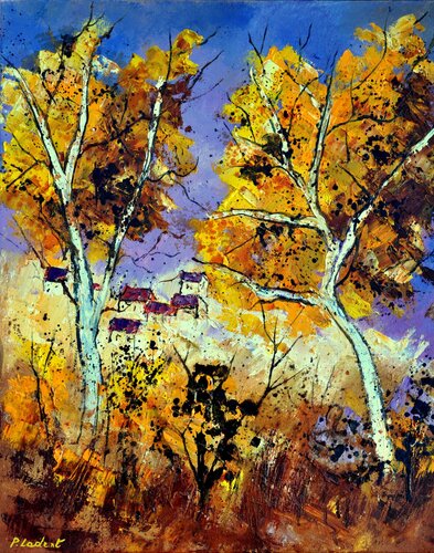 Autumnal landscape - 5623 van Pol Ledent, Schilderij te koop op Singulart