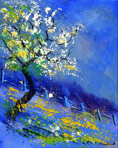 Blue spring di Pol Ledent, Pittura in vendita su Singulart
