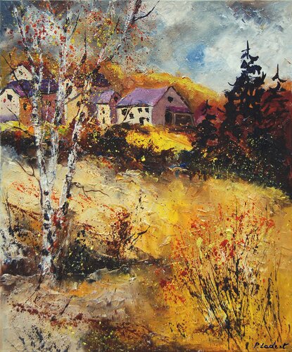 Rich autumn colors di Pol Ledent, Pittura in vendita su Singulart