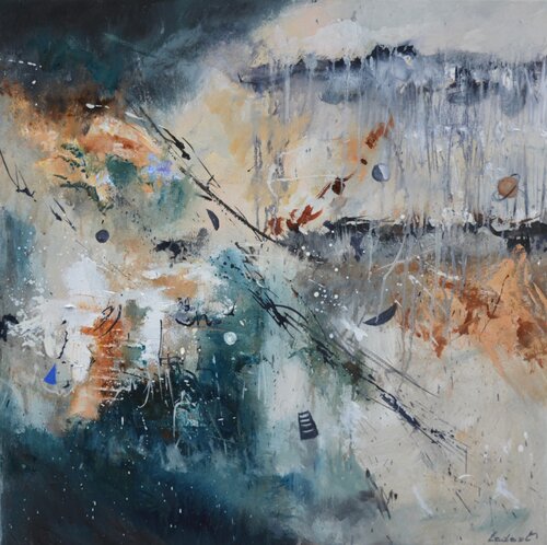 Moon neighborhood von Pol Ledent, Malerei kaufen auf Singulart