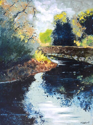 My river 6824 von Pol Ledent, Malerei kaufen auf Singulart