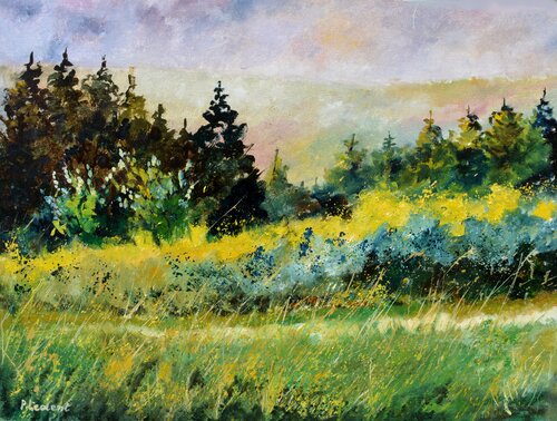 A meadow in my countryside von Pol Ledent, Malerei kaufen auf Singulart