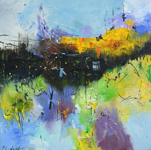 Abstract space ship di Pol Ledent, Pittura in vendita su Singulart