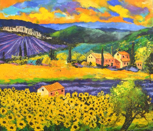 Provence , my dream place van Pol Ledent, Schilderij te koop op Singulart