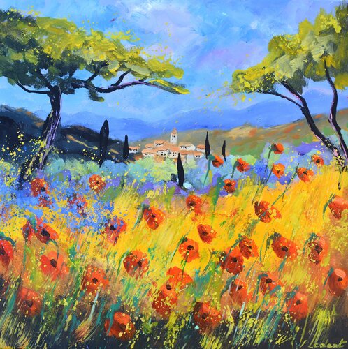 Poppies in Provence 5524 von Pol Ledent, Malerei kaufen auf Singulart