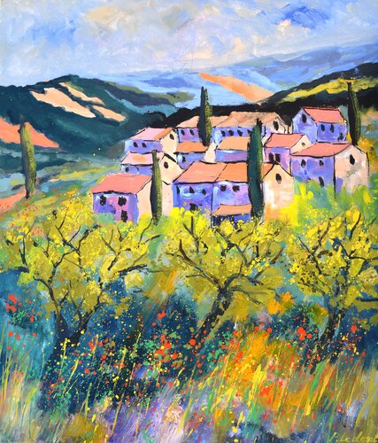 Provence IN SUMMER  6724 de Pol Ledent, Pintura a la venta en Singulart
