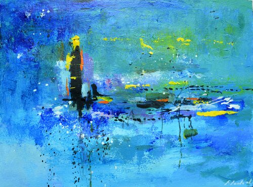 Lost in blues von Pol Ledent, Malerei kaufen auf Singulart