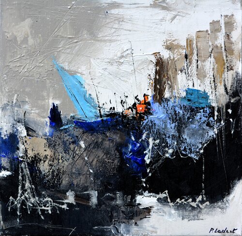 Sailing to the harbour di Pol Ledent, Pittura in vendita su Singulart