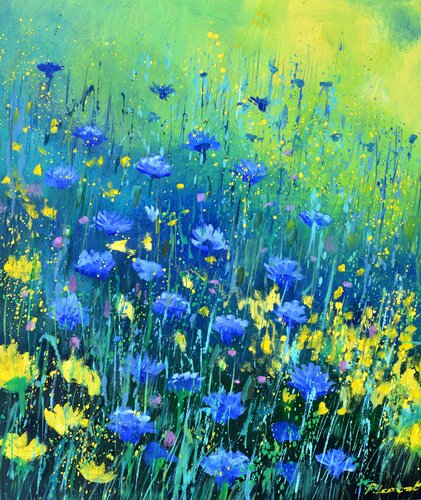 Field flowers 5624 di Pol Ledent, Pittura in vendita su Singulart