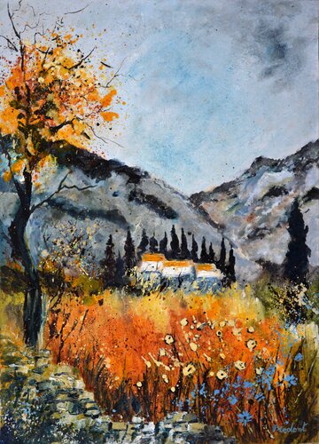 Remote houses in Provence van Pol Ledent, Schilderij te koop op Singulart