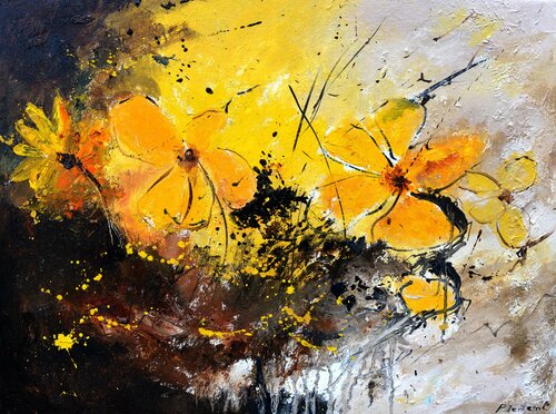 Yellow still life von Pol Ledent, Malerei kaufen auf Singulart