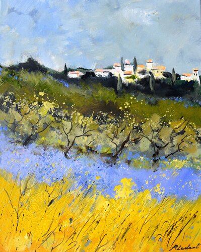 Sunflowers in Provence von Pol Ledent, Malerei kaufen auf Singulart