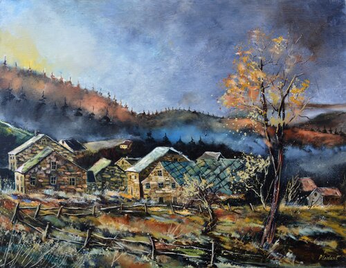 Winter is coming van Pol Ledent, Schilderij te koop op Singulart