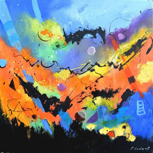 Magellan's galactic trip van Pol Ledent, Schilderij te koop op Singulart