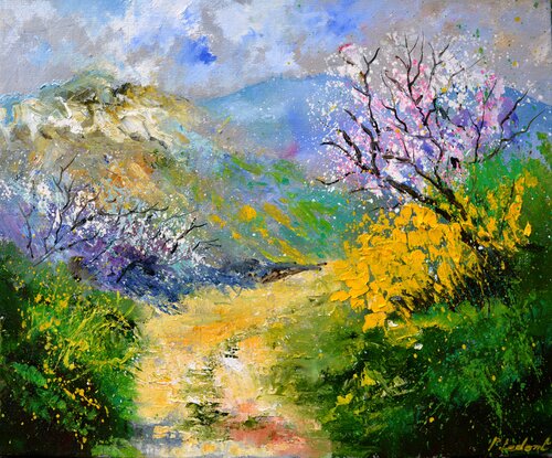 Spring whispers di Pol Ledent, Pittura in vendita su Singulart
