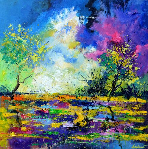 Dancing trees van Pol Ledent, Schilderij te koop op Singulart