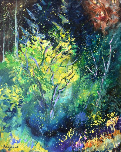 Sunlight in a wood von Pol Ledent, Malerei kaufen auf Singulart