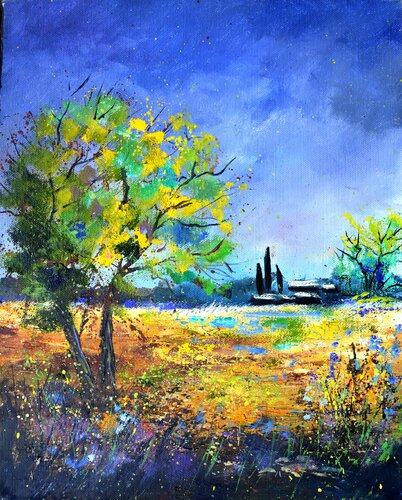 Summer landscape von Pol Ledent, Malerei kaufen auf Singulart