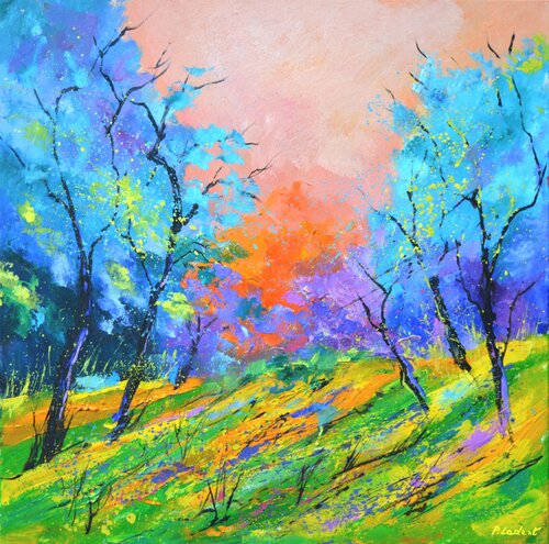 Summer sunset van Pol Ledent, Schilderij te koop op Singulart