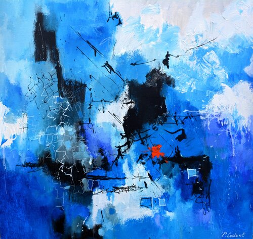 Blue words von Pol Ledent, Malerei kaufen auf Singulart