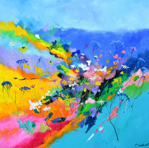 The flowers are laughing by Pol Ledent, Painting for Sale on Singulart