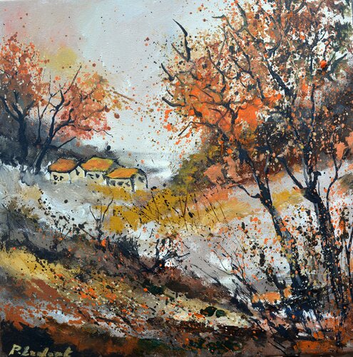 Colourful trees in autumn von Pol Ledent, Malerei kaufen auf Singulart
