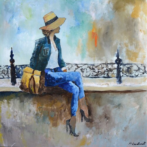 Waiting for him van Pol Ledent, Schilderij te koop op Singulart