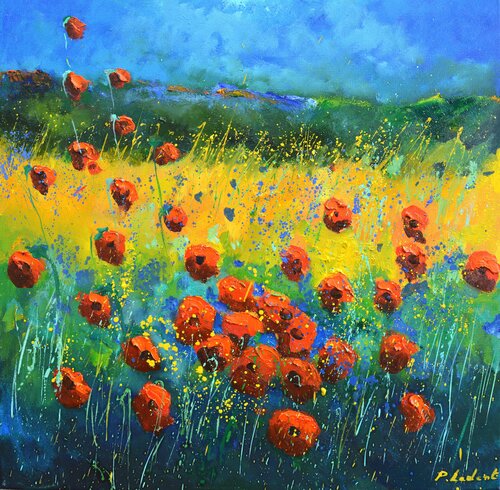 Redpoppies 662511 von Pol Ledent, Malerei kaufen auf Singulart