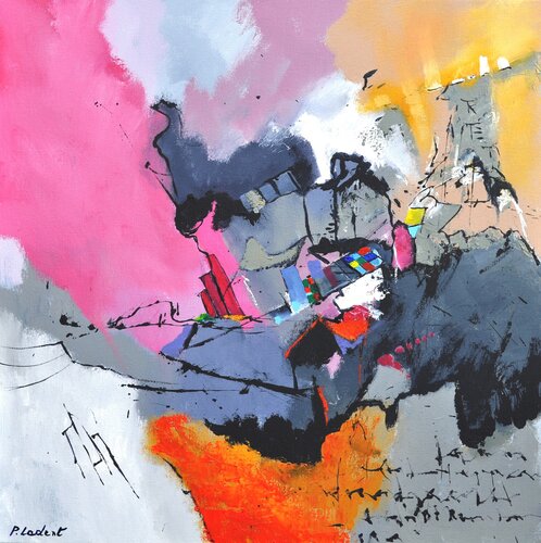 Life in pink   8825 von Pol Ledent, Malerei kaufen auf Singulart