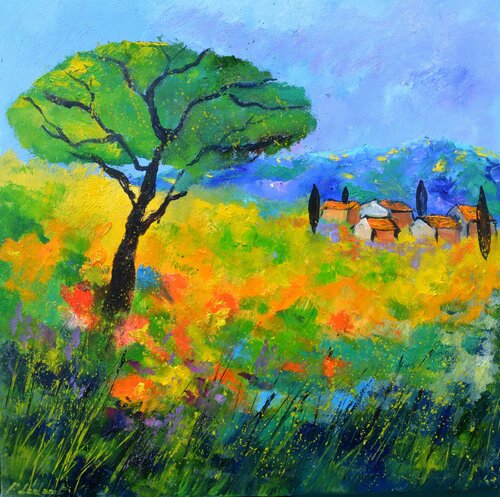 A pinetree in Tuscany by Pol Ledent, Painting for Sale on Singulart
