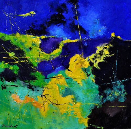 Seasonal greens and blues by Pol Ledent, 회화 for Sale on Singulart