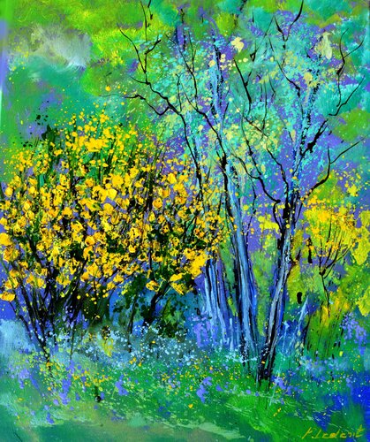 Yellow brooms van Pol Ledent, Schilderij te koop op Singulart