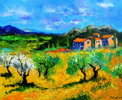 Spring in Provence 6525 by Pol Ledent, 회화 for Sale on Singulart