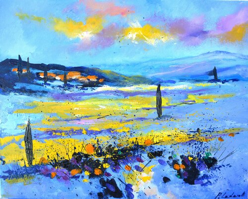 Colourful Provence di Pol Ledent, Pittura in vendita su Singulart