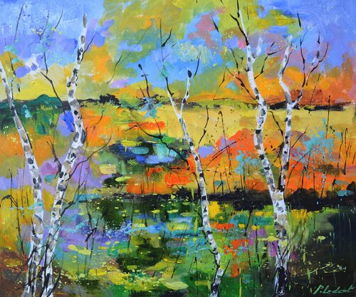 The happy colours of nature di Pol Ledent, Pittura in vendita su Singulart
