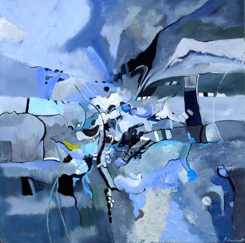 Deep in blue  8826 van Pol Ledent, Schilderij te koop op Singulart