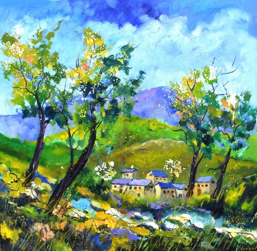 Spring in the valley de Pol Ledent, Pintura a la venta en Singulart