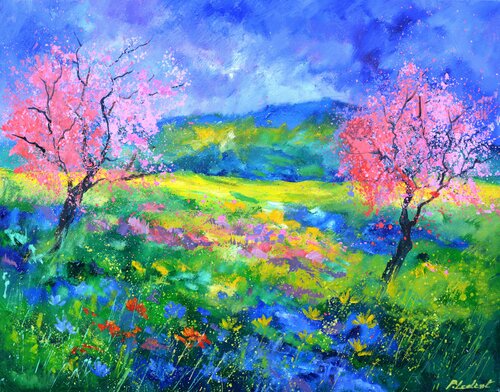Blooming trees 9726 von Pol Ledent, Malerei kaufen auf Singulart