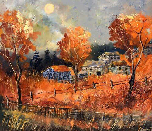 aUTUMN IN MY COUNTRYSIDE by Pol Ledent, Painting for Sale on Singulart