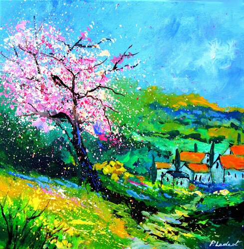 Blooming Provence par Pol Ledent, Peinture en vente sur Singulart
