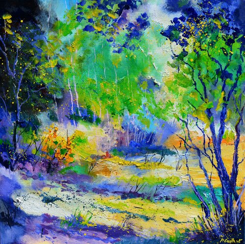 A clearing in summer van Pol Ledent, Schilderij te koop op Singulart