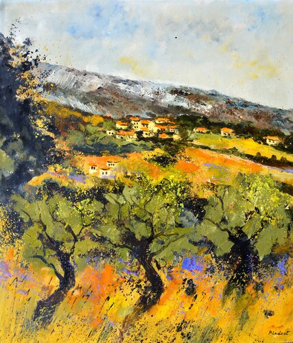Summer in Provence 7826 by Pol Ledent, Painting for Sale on Singulart