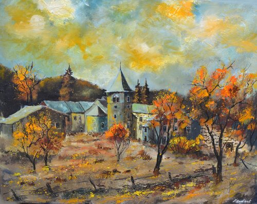 Old village 9726 von Pol Ledent, Malerei kaufen auf Singulart