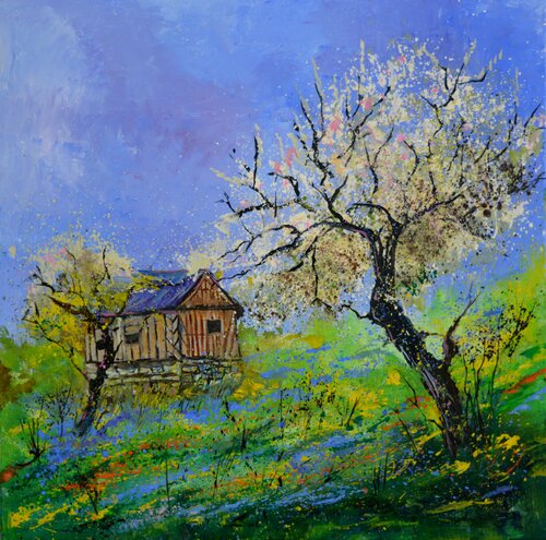 Printemps en Normandie France by Pol Ledent, Painting for Sale on Singulart