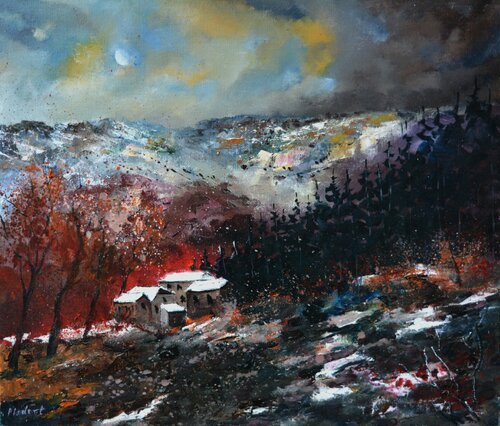 Dernière neige di Pol Ledent, Pittura in vendita su Singulart