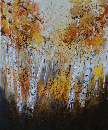 Aspen trees von Pol Ledent, Malerei kaufen auf Singulart