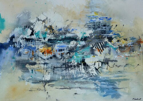 Mare nostrum - aquarelle 540240 van Pol Ledent, Werk op papier te koop op Singulart