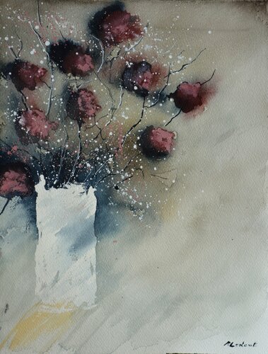 Still life- aquarelle 711111 von Pol Ledent, Werk auf Papier kaufen auf Singulart