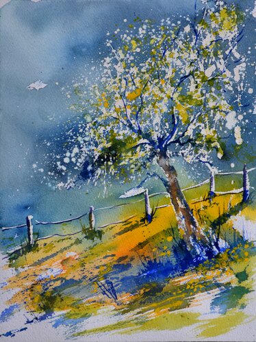 Printemps - aquarelle 612181 von Pol Ledent, Werk auf Papier kaufen auf Singulart