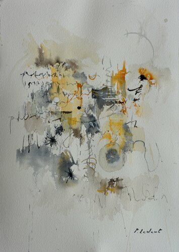 Mind stimulator- aquarelle 54024091 von Pol Ledent, Werk auf Papier kaufen auf Singulart